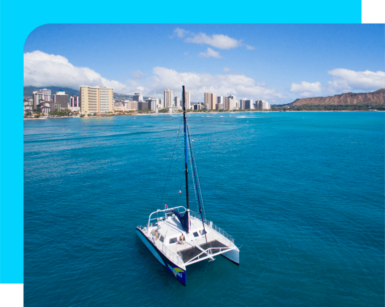 Oahu itinerary with catamaran sail